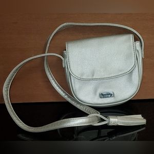 Tommy Hilfiger girls silver crossbody purse